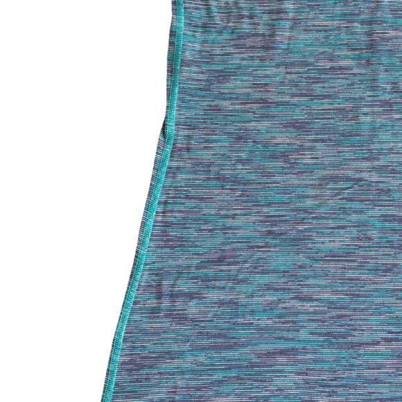 Lululemon Cool Racerback II Yoga Tank Top Nulu Fabric Teal Purple Size 8 - Picture 6 of 6